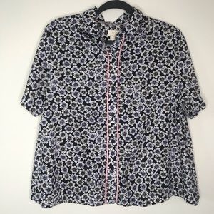 Kate Spade floral pajama top